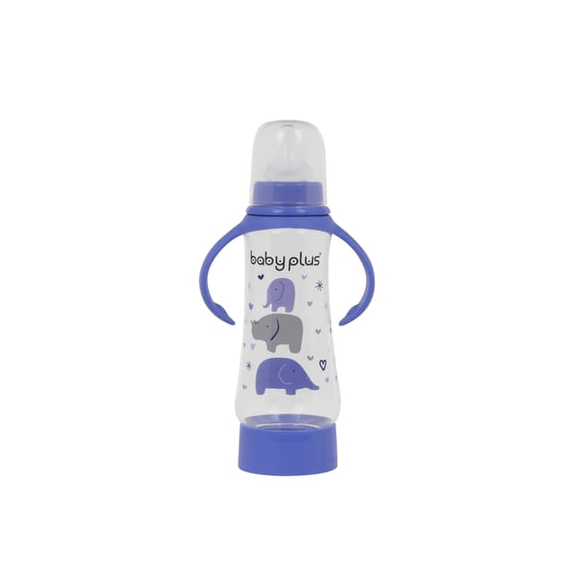 Baby Plus 8Oz Bottle With Nipple - Infant Feeding Bottle - Breast Like Tent - Bpa Free - Leak Proof - SW1hZ2U6NDEzMDUy