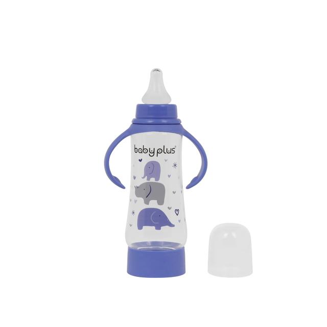 Baby Plus 8Oz Bottle With Nipple - Infant Feeding Bottle - Breast Like Tent - Bpa Free - Leak Proof - SW1hZ2U6NDEzMDUw