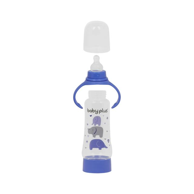 Baby Plus 8Oz Bottle With Nipple - Infant Feeding Bottle - Breast Like Tent - Bpa Free - Leak Proof - SW1hZ2U6NDEzMDU2