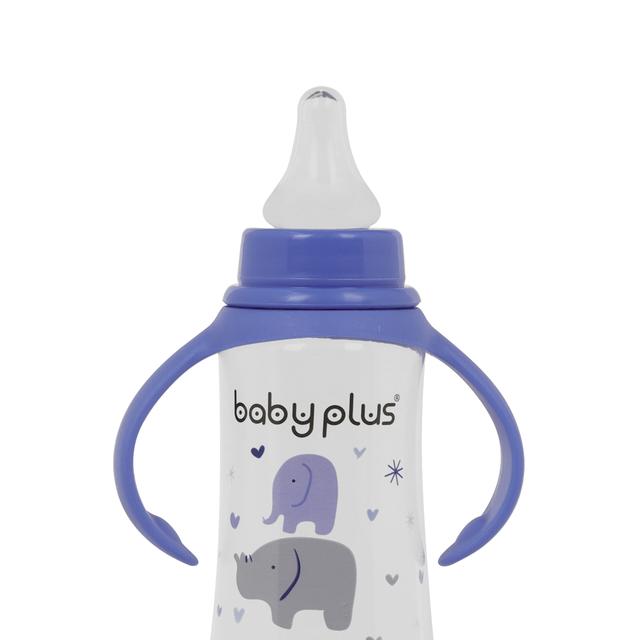 Baby Plus 8Oz Bottle With Nipple - Infant Feeding Bottle - Breast Like Tent - Bpa Free - Leak Proof - SW1hZ2U6NDEzMDU0