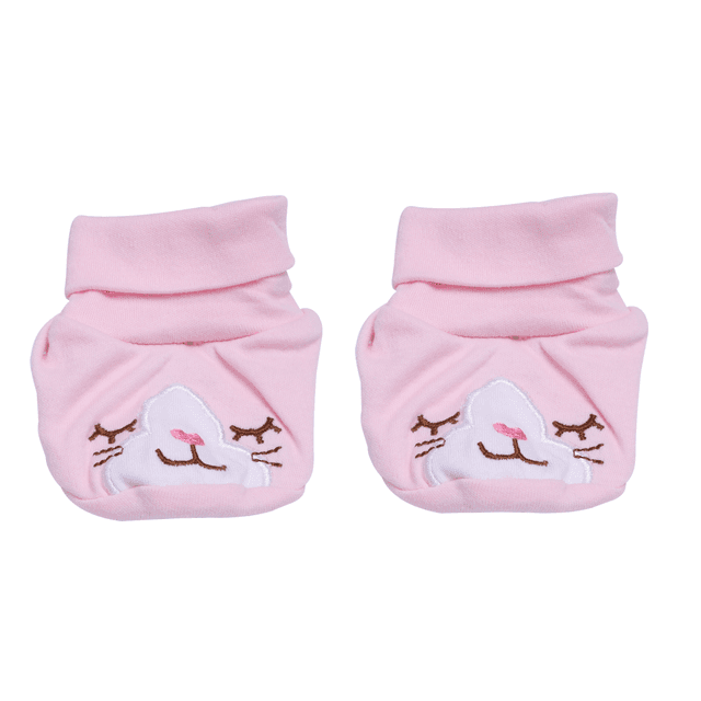 طقم قبعة (طاقية) و حذاء بيبي - وردي Baby Plus Hat And Booties Set