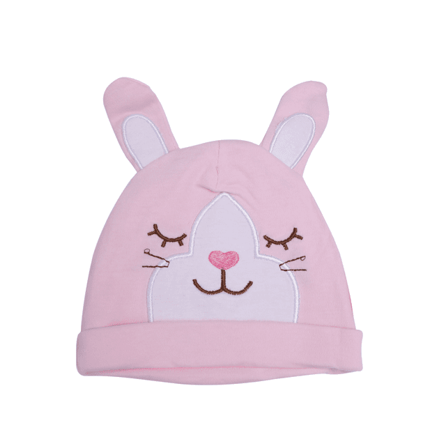 طقم قبعة (طاقية) و حذاء بيبي - وردي Baby Plus Hat And Booties Set