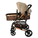 Baby Plus Khaki Baby Stroller - 3 In 1 Pram Stroller - Strollers, Kids Stroller, Best Quality Stroller - SW1hZ2U6NDIxMjQw