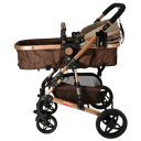 Baby Plus Khaki Baby Stroller - 3 In 1 Pram Stroller - Strollers, Kids Stroller, Best Quality Stroller - SW1hZ2U6NDIxMjQy