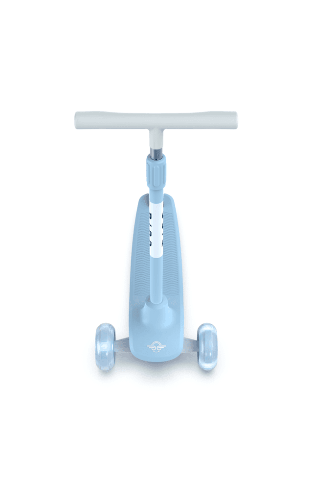 سكوتر ثلاثي العجلات للأطفال بأضواء ليد -أزرق Glow Kids Scooter -  Adjustable height, 3-wheels design, Stomp brake system - Bird