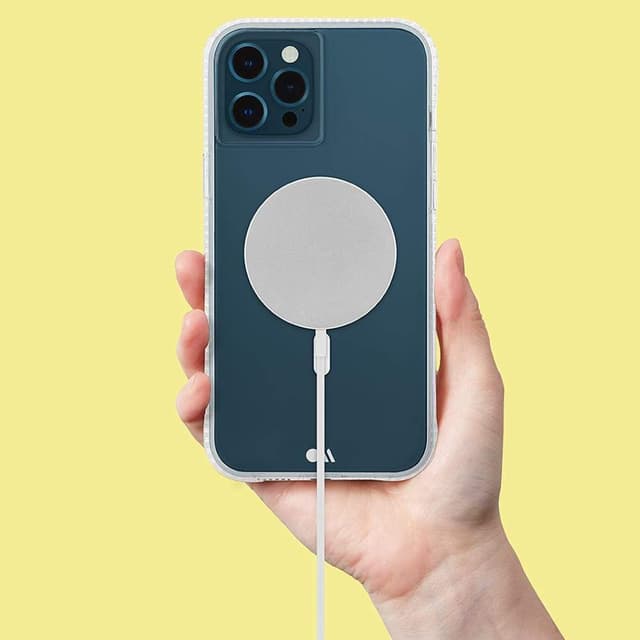 كفر موبايل مقاوم للصدمات بميزة magsafe لون شفاف case for iPhone 13 - MagSafe and Antimicrobial - CASE-MATE