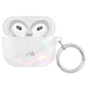كفر سماعات لاسلكية مع مشبك للتعليق - لؤلؤي -  Apple Airpods 3rd Gen Case - Soap Bubble Design, Lightning Port Access, Circular Ring Clip, Precision Molded Fit, Wireless Charging Compatible - Case mate