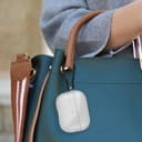 كفر سماعات لاسلكية مع مشبك للتعليق - شفاف - Apple Airpods 3rd Gen Case - Tough Clear Design, Lightning Port Access, Included Carbiner Clip, Precision Molded Fit, Wireless Charging Compatible -  Case mate