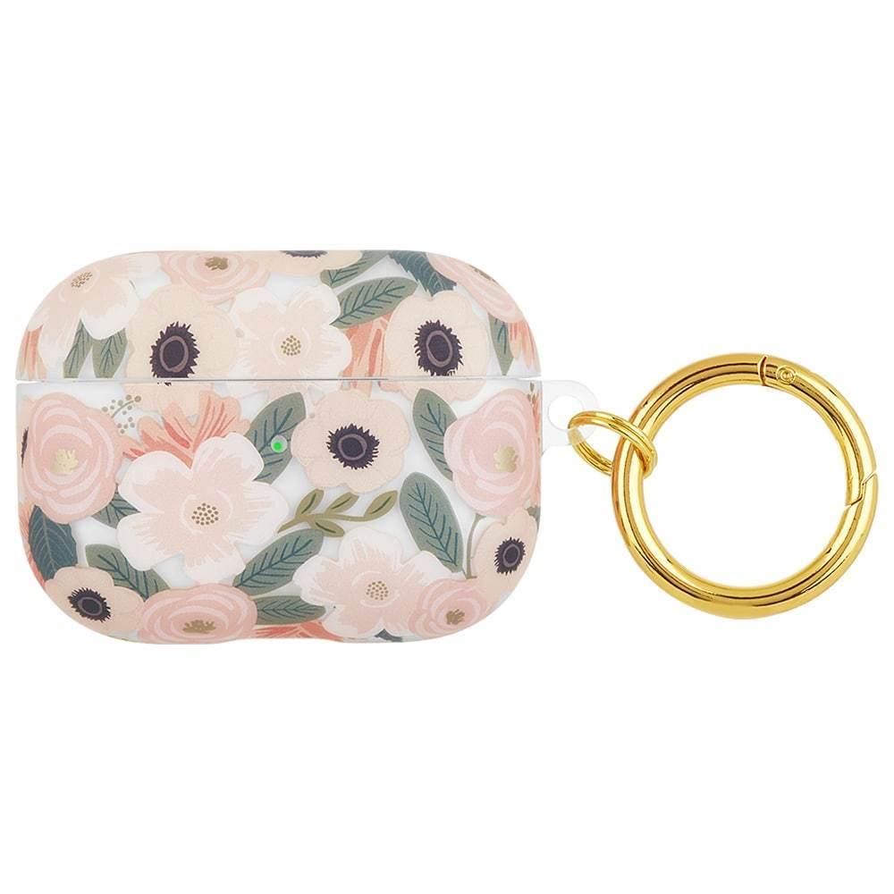 Rifle Paper Co. Apple Airpods Pro Case - Fashionable Case for Airpods Pro , Perfect Fit, High Quality, Easy Port Access and Wireless Charging Compatible - Wild Flowers