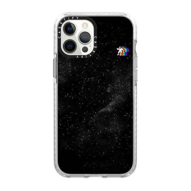 Casetify GRAVITY V2 Apple iPhone 12 Pro Max Case - 10 Ft. Ultra Impact Protection Shock Absorbing Cover, Anti-Microbial, Slim & LightWeight, Wireless & MagSafe Charging Compatible - Black - SW1hZ2U6MzYwNjQw
