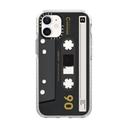 Casetify Cassette Collection Apple iPhone 12 Mini Case - 10 Ft. Impact Protection Shock Absorbing Cover, Anti-Microbial, Slim & LightWeight, Wireless & MagSafe Charging Compatible - Mixtape Black - SW1hZ2U6MzYwNjk4