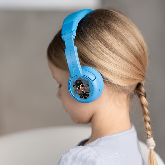 سماعات بلوتوث للأطفال لون أزرقBuddyPhones Play Plus Wireless Bluetooth for Kids - ONANOFF