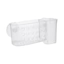 Delcasa DC1005 Easy Stick Dental Kit Holder - No Drilling Bathroom Drain Rack with Suction Cup | Shower Caddy Basket Bathroom Shelf Organiser Wall Mounted Spices Storage Rack, No Drilling