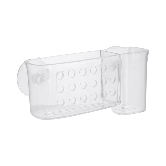 Delcasa DC1005 Easy Stick Dental Kit Holder - No Drilling Bathroom Drain Rack with Suction Cup | Shower Caddy Basket Bathroom Shelf Organiser Wall Mounted Spices Storage Rack, No Drilling