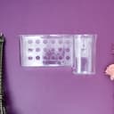 Delcasa DC1005 Easy Stick Dental Kit Holder - No Drilling Bathroom Drain Rack with Suction Cup | Shower Caddy Basket Bathroom Shelf Organiser Wall Mounted Spices Storage Rack, No Drilling