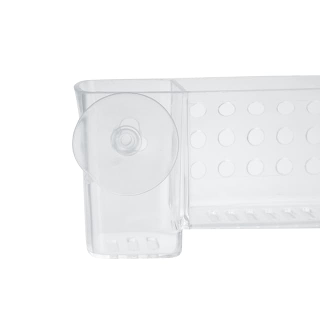 Delcasa DC1005 Easy Stick Dental Kit Holder - No Drilling Bathroom Drain Rack with Suction Cup | Shower Caddy Basket Bathroom Shelf Organiser Wall Mounted Spices Storage Rack, No Drilling