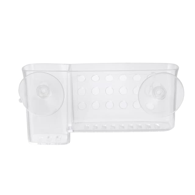 Delcasa DC1005 Easy Stick Dental Kit Holder - No Drilling Bathroom Drain Rack with Suction Cup | Shower Caddy Basket Bathroom Shelf Organiser Wall Mounted Spices Storage Rack, No Drilling