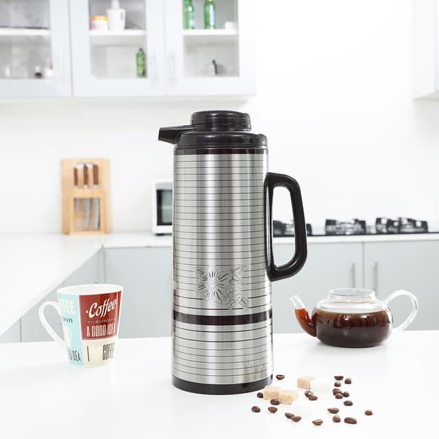 Delcasa 1.6L Stainless Steel Caliber Vacuum Flask - Insulated Flask Bottle - Thermos Flask