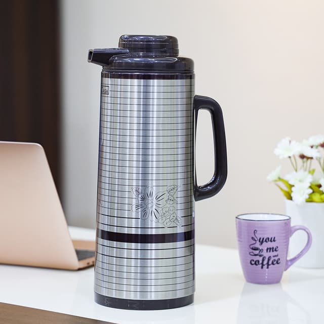 Delcasa 1.6L Stainless Steel Caliber Vacuum Flask - Insulated Flask Bottle - Thermos Flask