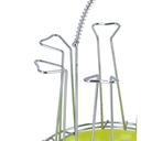 Delcasa 6 Pcs Stainless Steel Cup Holder With Tray - Mug Drainer Storage Drying Rack - Upside Down - SW1hZ2U6NDEwMzYx