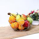 Delcasa Fruit Bowl - Countertop Chrome Plated Stainless Steel Fruit Basket - Vintage Style Wire - SW1hZ2U6Mzk1ODIy