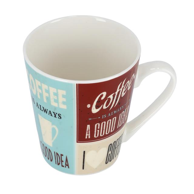 كوب قهوة  Delcasa 11Oz New Bone China V-Shape Mug - SW1hZ2U6NDI3NTI2