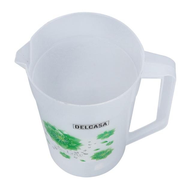 Delcasa DC1454 2.3 Litre Water Jug with 4 Glasses - Portable Multi-Purpose Jug with Lid for Water Picnic Juice, Durable Plastic, Spill-Proof Lid | Household, Club, Pub, Bar, Coffee Shop, Res - SW1hZ2U6NDAxODk5