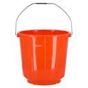 Delcasa 18Ltr Plastic Bucket With Lid - Strong Handle- Red- 18 Liter