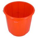 Delcasa 18Ltr Plastic Bucket With Lid - Strong Handle- Red- 18 Liter