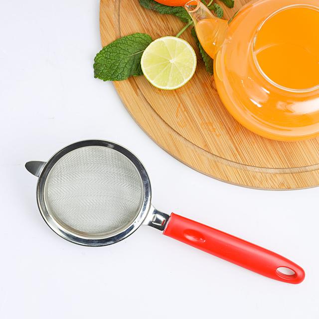 Delcasa Stainless Steel Tea Strainer With Abs Handle -24Cm- Premium Fine Mesh Sieve Solution - SW1hZ2U6Mzk0NDU1