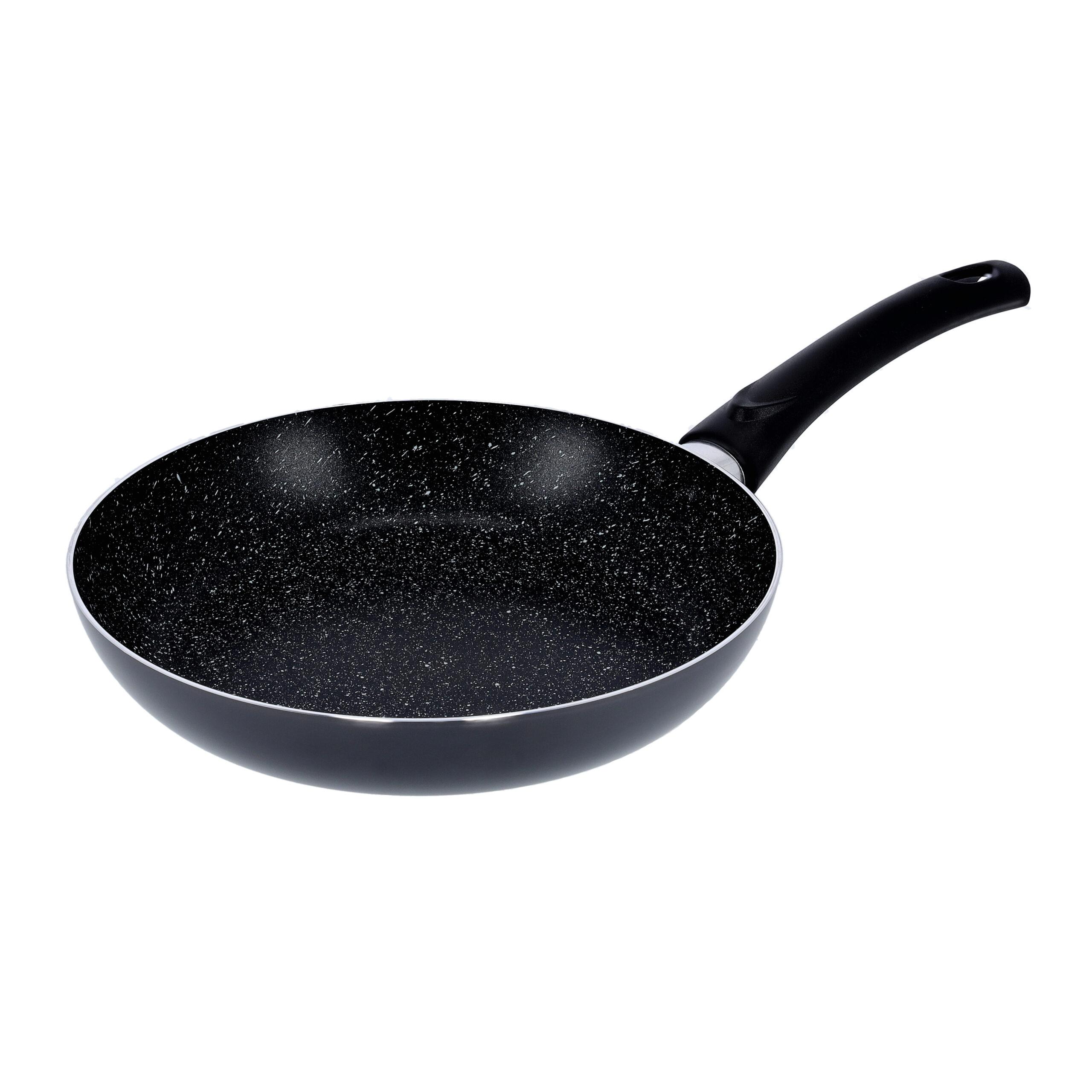 مقلاة ألمنيوم مقاس 26 سم - أسود - Non Stick Aluminium Fry Pan - Delcasa