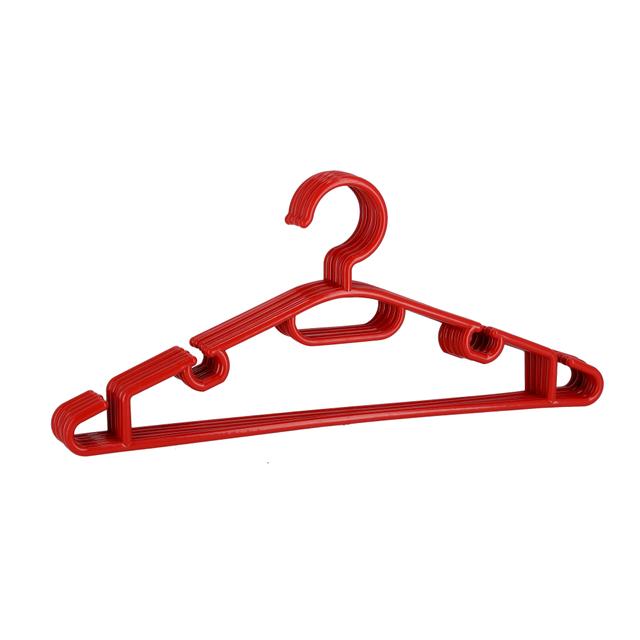 علاقة ملابس بلاستيكية لون أحمر عدد 5 ديلكاسا Delcasa 5Pcs Plastic Cloth Hanger Set - SW1hZ2U6NDIwNTQz