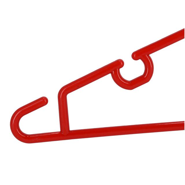 علاقة ملابس بلاستيكية لون أحمر عدد 5 ديلكاسا Delcasa 5Pcs Plastic Cloth Hanger Set