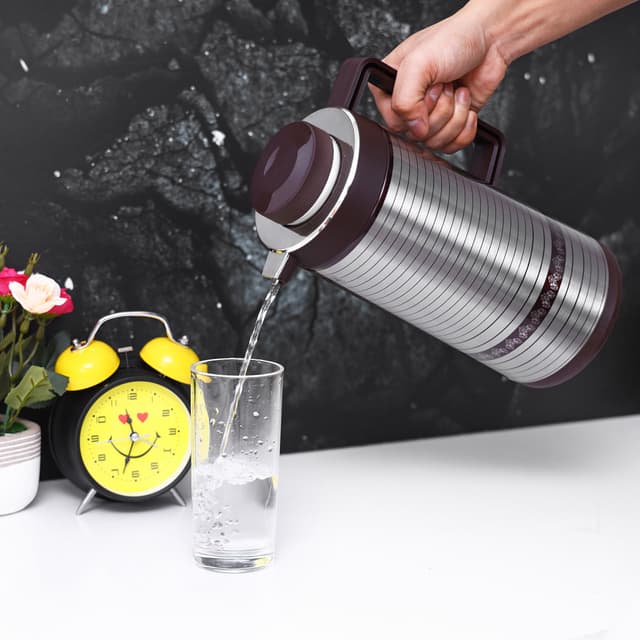 Delcasa 1.9L Stainless Steel Vacuum Flask - Insulated Flask Bottle - Thermos Flask With Double Wall