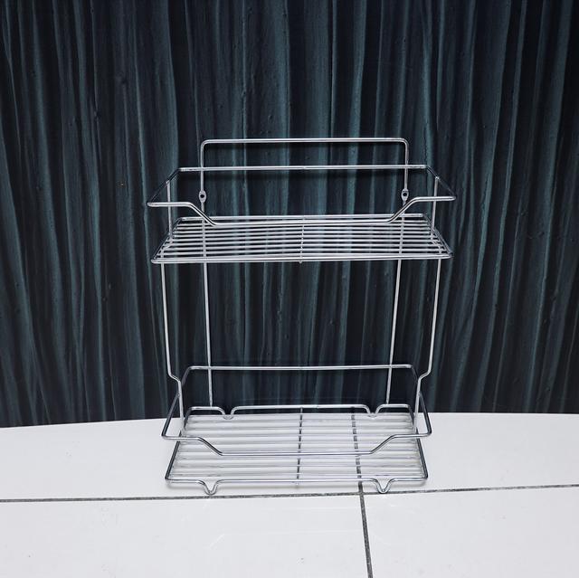 Delcasa 2 Tier Shower Rack - Storage Shelf - Bathroom Storage Shelves And Racks Stainless Steel - SW1hZ2U6NDI2MDY0