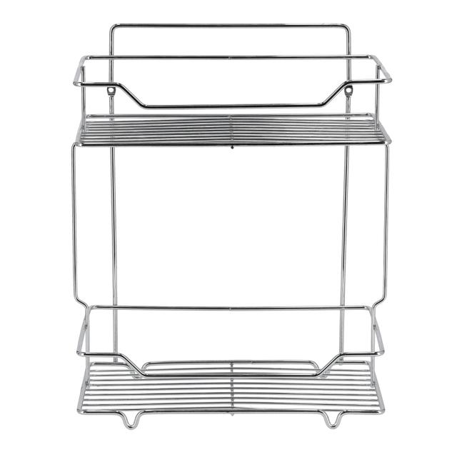 Delcasa 2 Tier Shower Rack - Storage Shelf - Bathroom Storage Shelves And Racks Stainless Steel - SW1hZ2U6NDI2MDc0