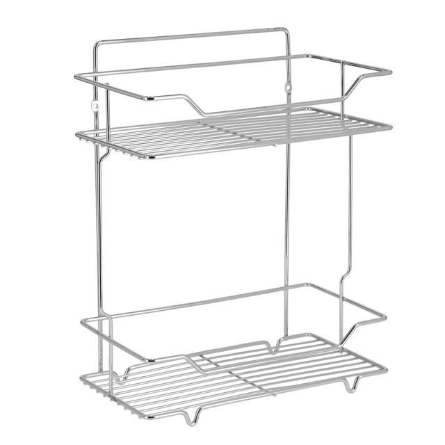 Delcasa 2 Tier Shower Rack - Storage Shelf - Bathroom Storage Shelves And Racks Stainless Steel - SW1hZ2U6NDI2MDYy