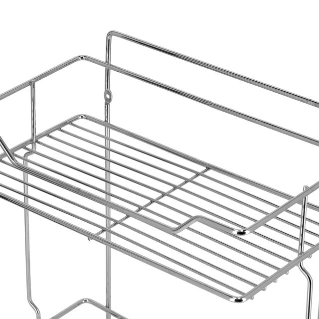 Delcasa 2 Tier Shower Rack - Storage Shelf - Bathroom Storage Shelves And Racks Stainless Steel - SW1hZ2U6NDI2MDc2