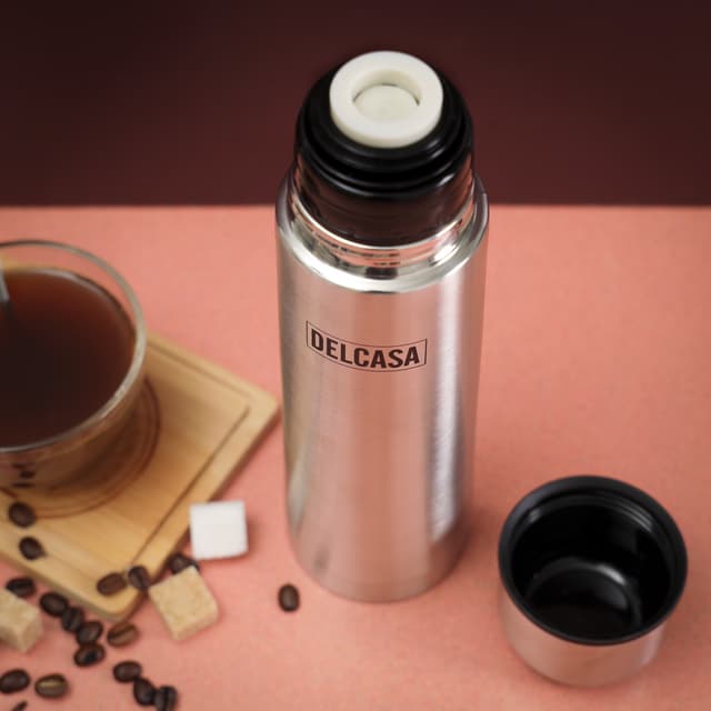 Delcasa 500Ml/17Oz Stainless Steel Vacuum Water Bottle - Insulated Flask Bottle - Thermos Flask