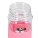 Delcasa 700 Ml Water Bottle -Portable Transparent Body Reusable Water Bottle Wide Mouth With Straw - SW1hZ2U6NDAxOTY1