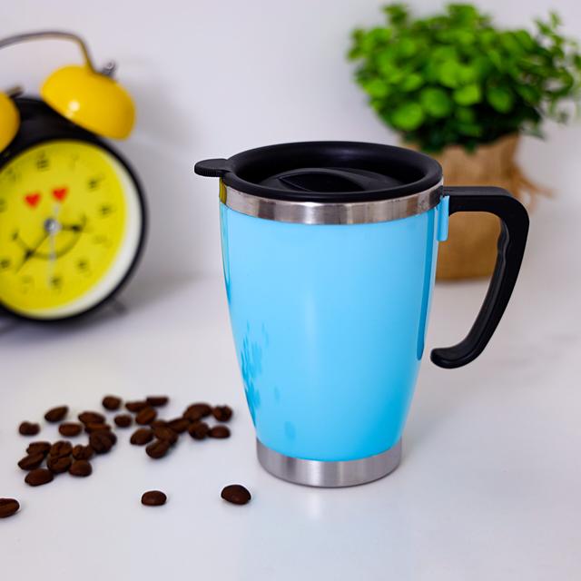 Delcasa 420Ml Stainless Steel Travel Mug - Double Wall & High Grade Stainless Steel - Hot & Cool - SW1hZ2U6NDIxNTIx