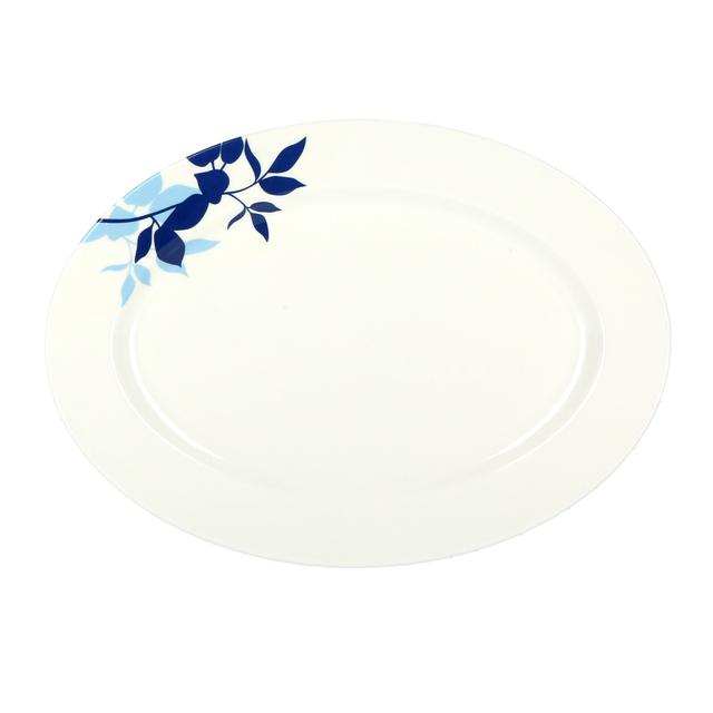 Delcasa 14-Inch Melamine Oval Plate - Pasta Plates - Plate With Playful Classic Decoration - SW1hZ2U6NDEwNzAx