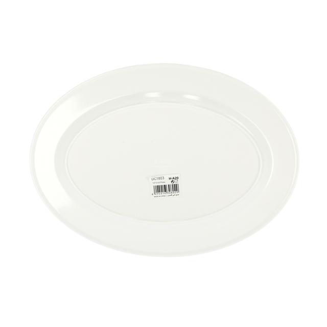 Delcasa 14-Inch Melamine Oval Plate - Pasta Plates - Plate With Playful Classic Decoration - SW1hZ2U6NDEwNzE1