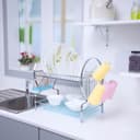 حامل تجفيف الصحون (شكاكة) بطبقتين  2 -Layer Dish Drainer Rack - Delcasa