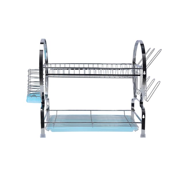 حامل تجفيف الصحون (شكاكة) بطبقتين  2 -Layer Dish Drainer Rack - Delcasa