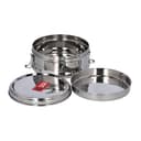 Delcasa S/S Lunch Box With Plate/14cm 1X36