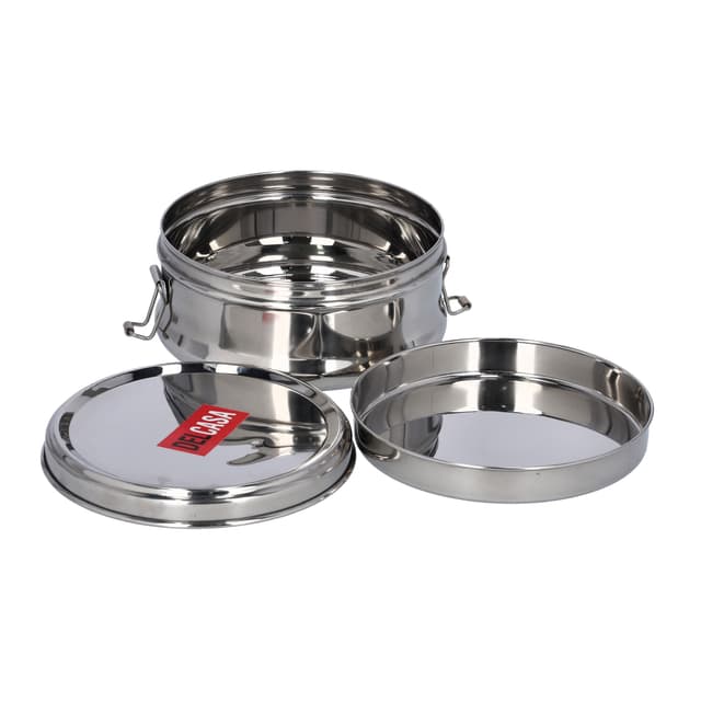 Delcasa S/S Lunch Box With Plate/14cm 1X36