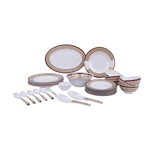 طقم سفرة ميلامين 35 قطعة Delcasa DC1890 Melamineware Dinner Set - 285792