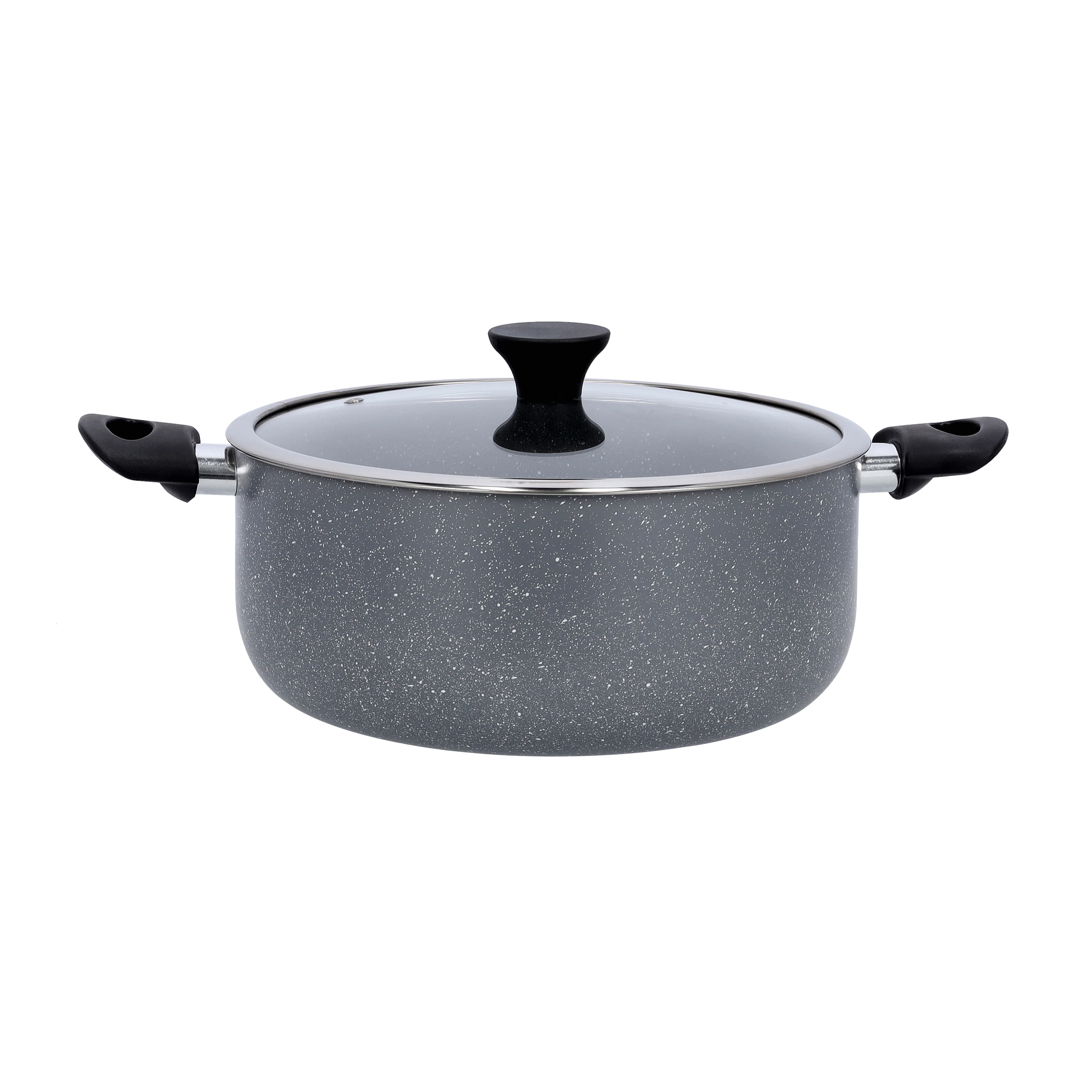 Delcasa Granite Coated Aluminum Non-Stick Casserole | Glass Lid