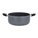 Delcasa GRANITE COATED ALUMINIUM NON-STICK CASSEROLE, DC1903,30CM – INDUCTION SAFE, ECO-FRIENDLY 3-LAYER GRANITE COATING- TEMPERED GLASS LID, BAKELITE HANDLE & KNOB - COOKWARE CASSEROLE PAN,30X13CM - SW1hZ2U6NDI0NjUx